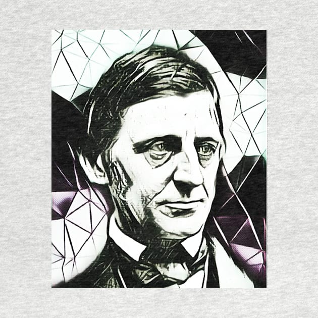 Ralph Waldo Emerson Black and White Portrait | Ralph Waldo Emerson Artwork 4 by JustLit